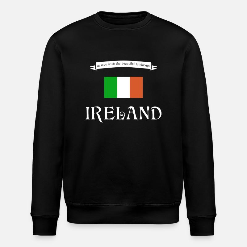 Irlande Irlande - Sweat bio ROLLER Stanley/Stella Unisexe - noir