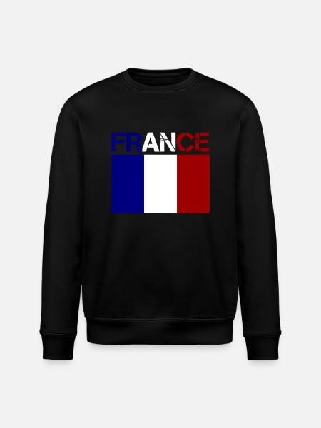 france - Stanley/Stella Unisex Bio-Sweatshirt ROLLER - Schwarz