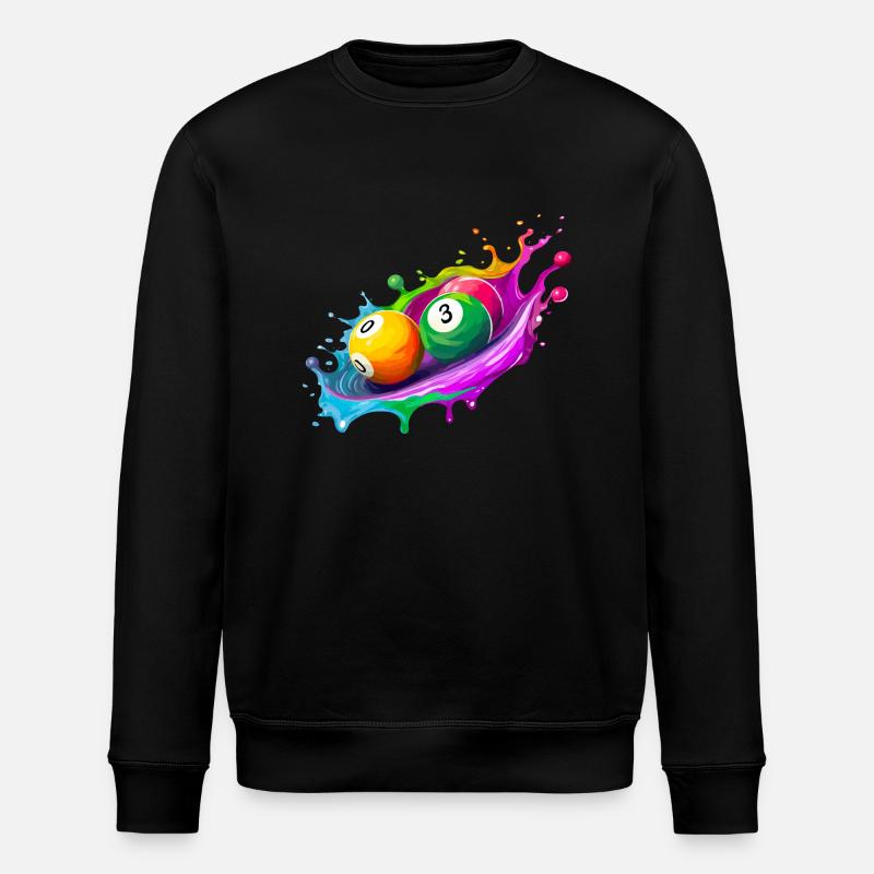 Billard - Sweat bio ROLLER Stanley/Stella Unisexe - noir