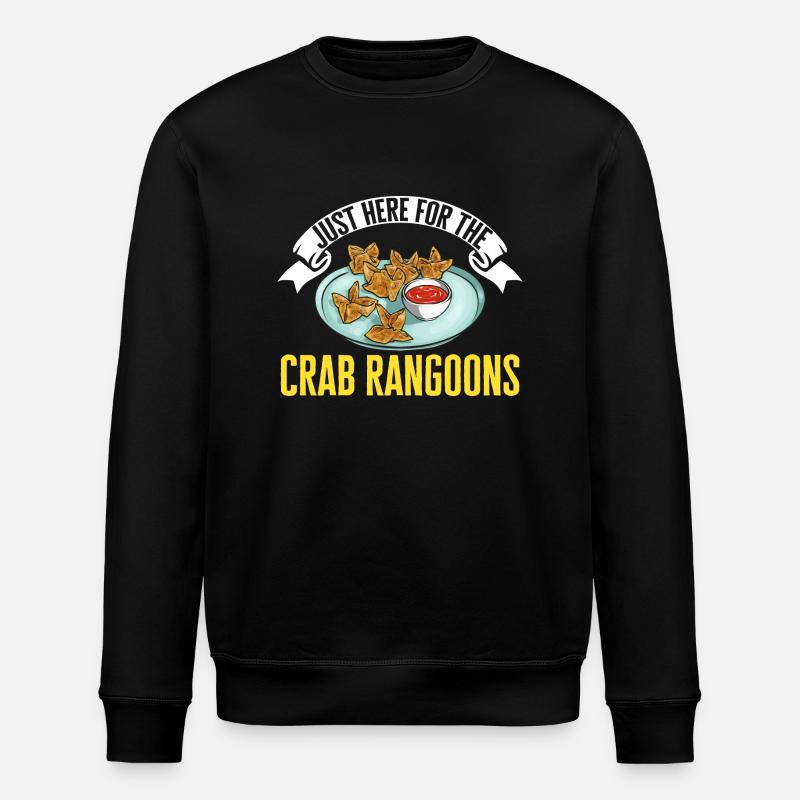 Krabben Rangoon Crab Rangoon - Stanley/Stella ROLLER Unisex Organic Sweatshirt - black