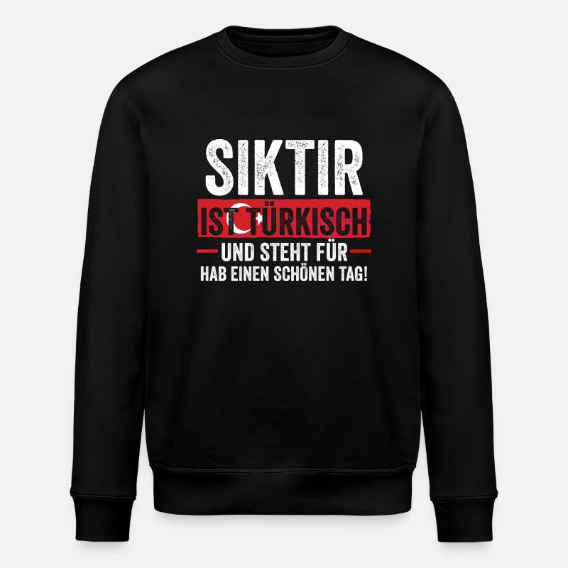 Turks Turkish Turkey - Stanley/Stella ROLLER Unisex Organic Sweatshirt - black