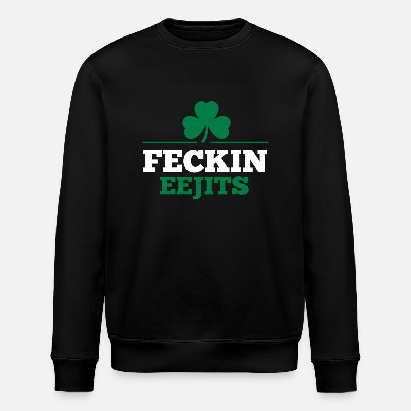EEJITS DE FECKIN - Sweat bio ROLLER Stanley/Stella Unisexe - noir