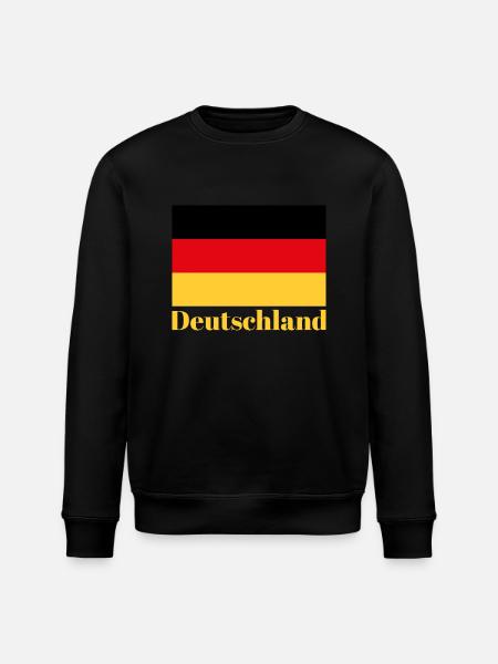 Deutschland Germany Flag German Pride - - Stanley/Stella ROLLER Unisex Organic Sweatshirt - black