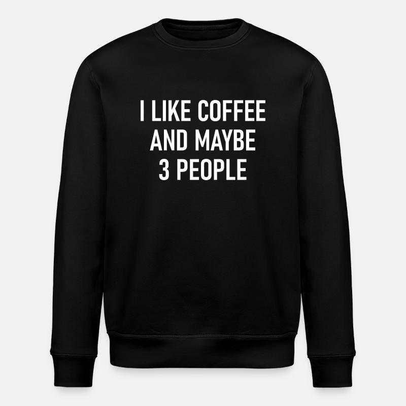 J’aime le café - Sweat bio ROLLER Stanley/Stella Unisexe - noir