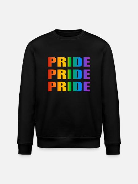 Pride Pride Pride LGBTQ gay pride regnbue - Stanley/Stella økologisk unisex-sweatshirt ROLLER - sort