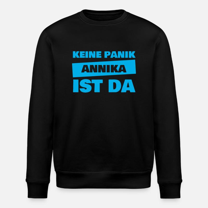 Prénom Annika - Sweat bio ROLLER Stanley/Stella Unisexe - noir