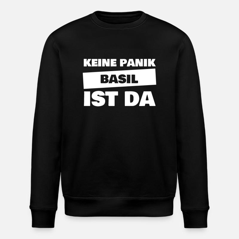 Gift for Basil - Stanley/Stella ROLLER Unisex Organic Sweatshirt - black