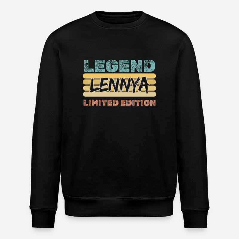 Gift for Lennya - Stanley/Stella ROLLER Unisex Organic Sweatshirt - black