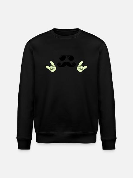 cool face - Stanley/Stella Unisex Bio-Sweatshirt ROLLER - Schwarz