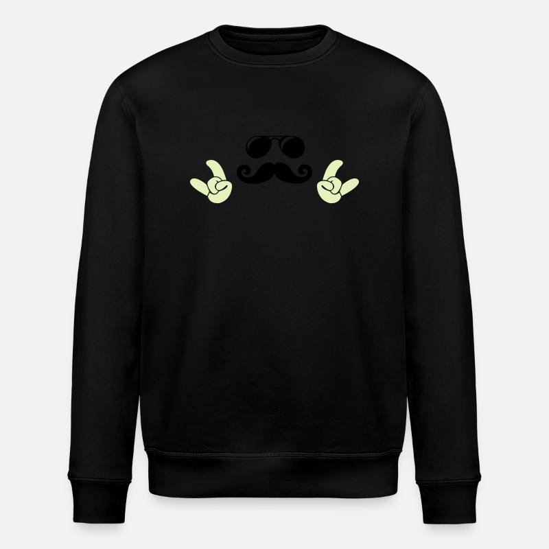 cool face - Stanley/Stella Unisex Bio-Sweatshirt ROLLER - Schwarz