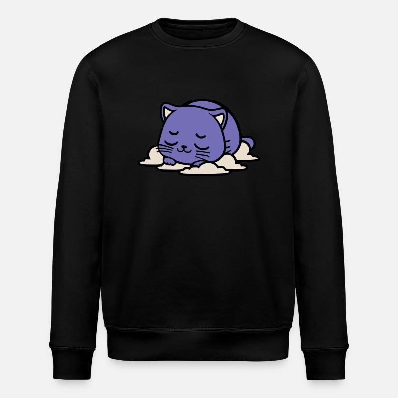 bébé chat qui dort - Sweat bio ROLLER Stanley/Stella Unisexe - noir