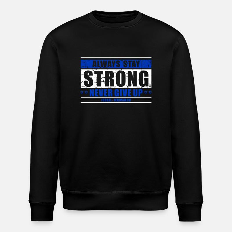 Never Give Up - Stanley/Stella Unisex Bio-Sweatshirt ROLLER - Schwarz
