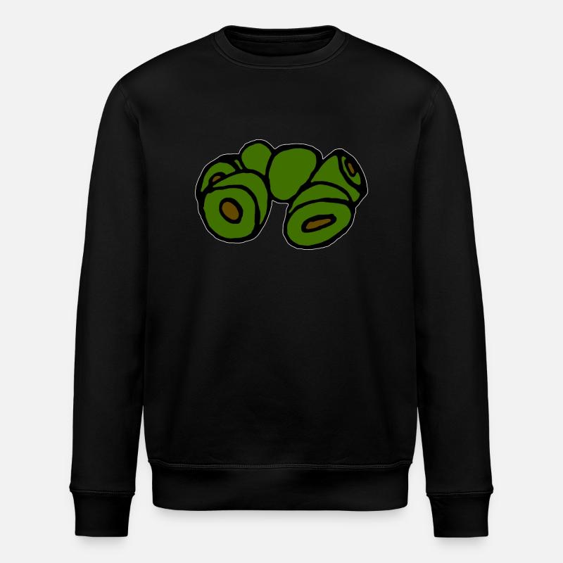Olives vertes - Sweat bio ROLLER Stanley/Stella Unisexe - noir