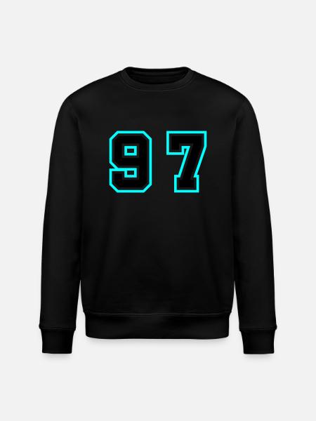 97 Number Symbol - Stanley/Stella ROLLER Unisex Organic Sweatshirt - black
