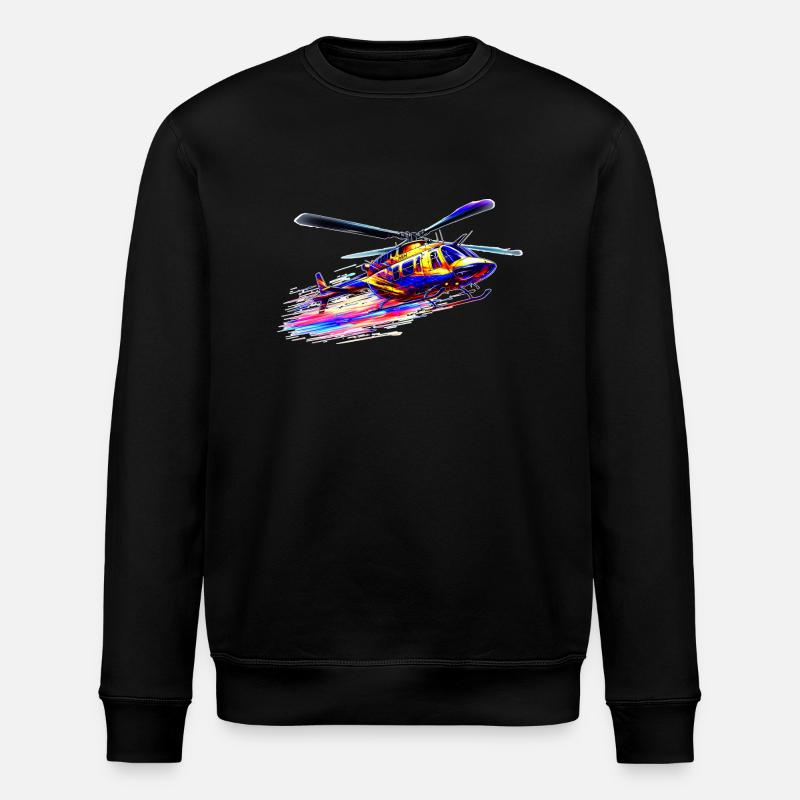 JetRanger Bell 206 - Farve Splash - Stanley/Stella økologisk unisex-sweatshirt ROLLER - sort