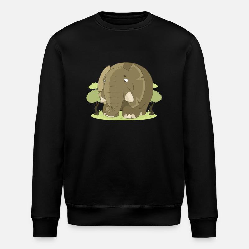 éléphant - Sweat bio ROLLER Stanley/Stella Unisexe - noir