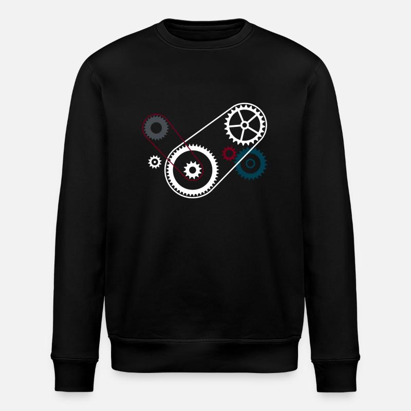 Gears gearbox engine block - Stanley/Stella ROLLER Unisex Organic Sweatshirt - black