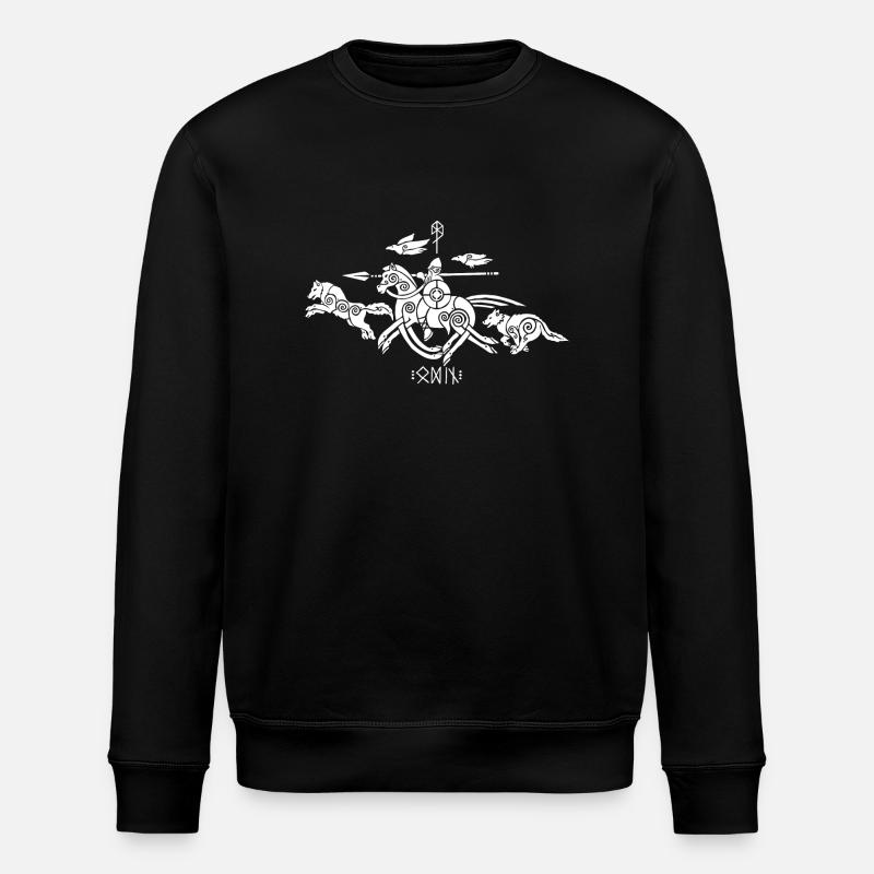 Odin Tiere - Stanley/Stella Unisex Bio-Sweatshirt ROLLER - Schwarz