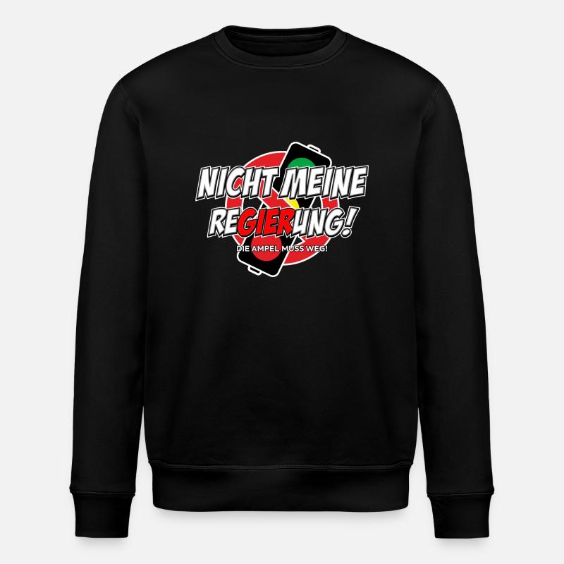 Pas mon gouvernement - Sweat bio ROLLER Stanley/Stella Unisexe - noir
