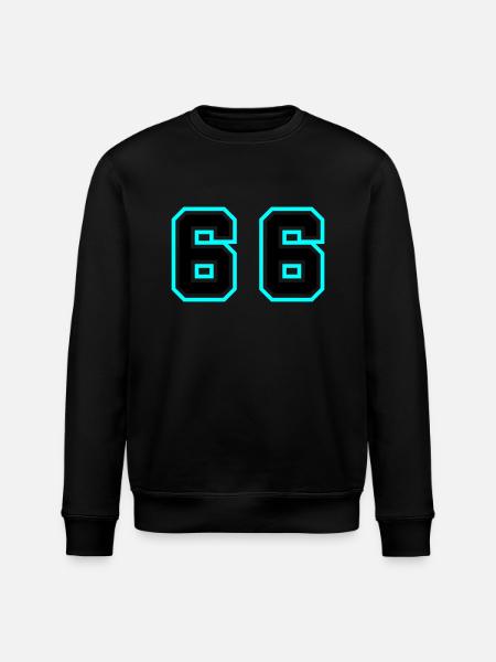 66 Number Symbol - Stanley/Stella ROLLER Unisex Organic Sweatshirt - black