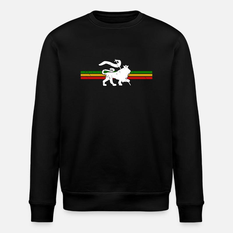 Reggae Lion - Stanley/Stella Unisex Bio-Sweatshirt ROLLER - Schwarz