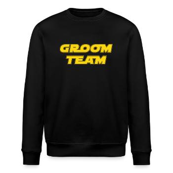Groom Team - Stanley/Stella ROLLER Unisex Organic Sweatshirt - black - Front - Nik (191cm)