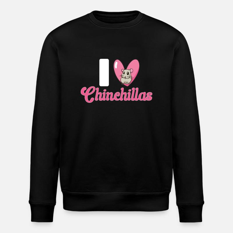 Chinchilla - Stanley/Stella Unisex Bio-Sweatshirt ROLLER - Schwarz