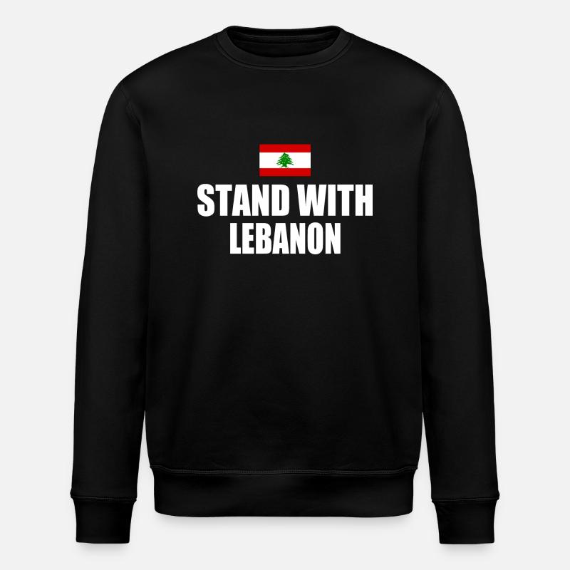 STAND WITH LEBANON - Sweat bio ROLLER Stanley/Stella Unisexe - noir