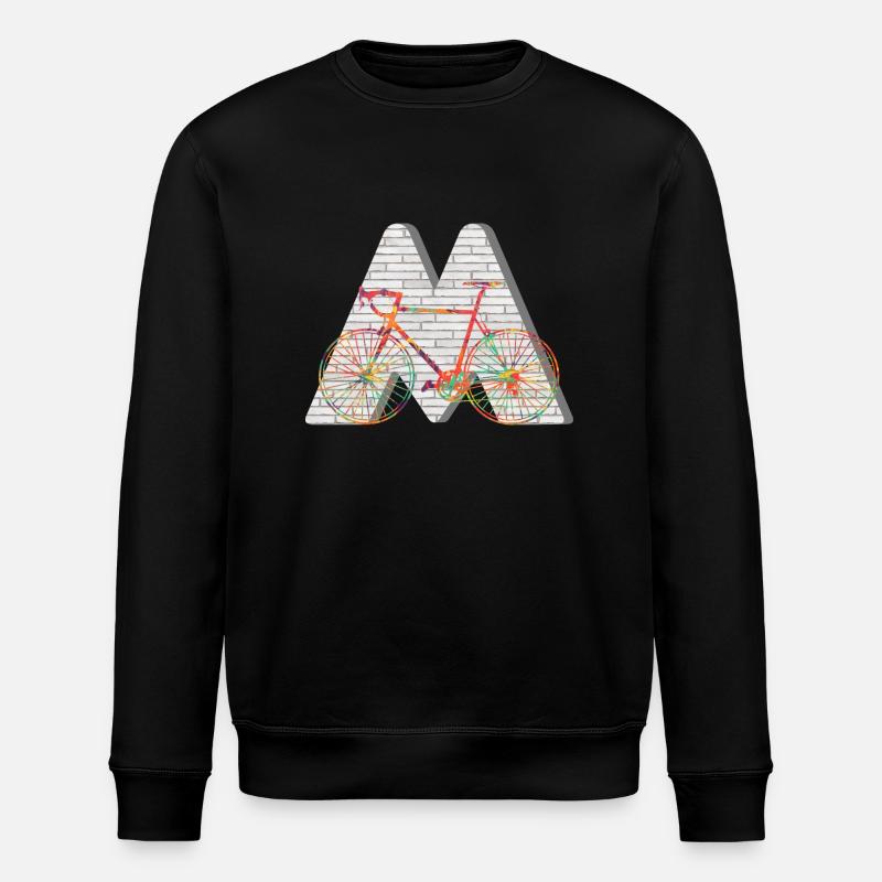 bicycle e 249 m - Stanley/Stella ROLLER Unisex Organic Sweatshirt - black