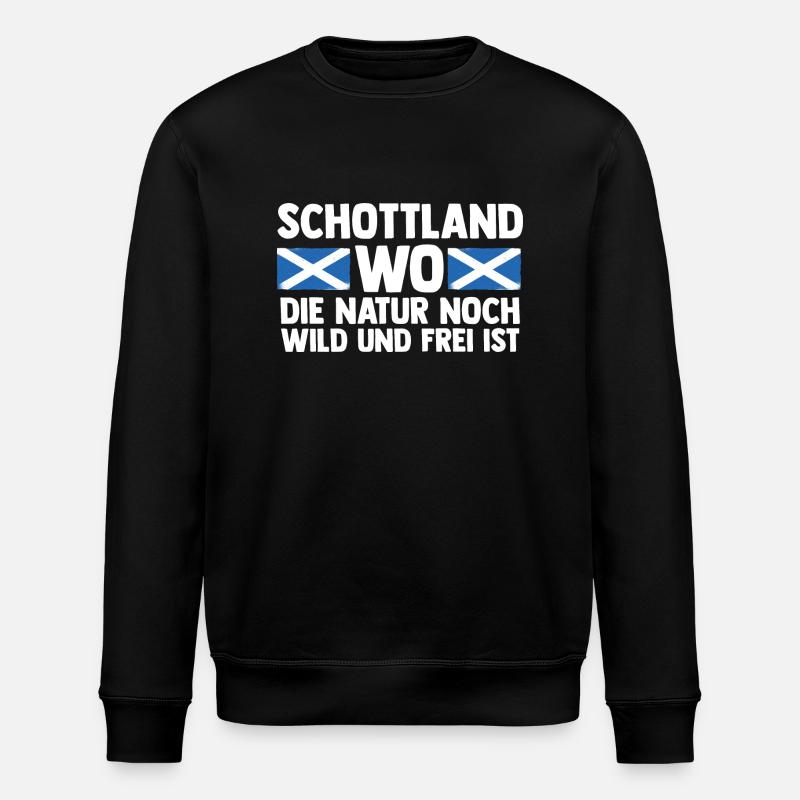 Schotten Schottisch Schottland - Stanley/Stella Unisex Bio-Sweatshirt ROLLER - Schwarz