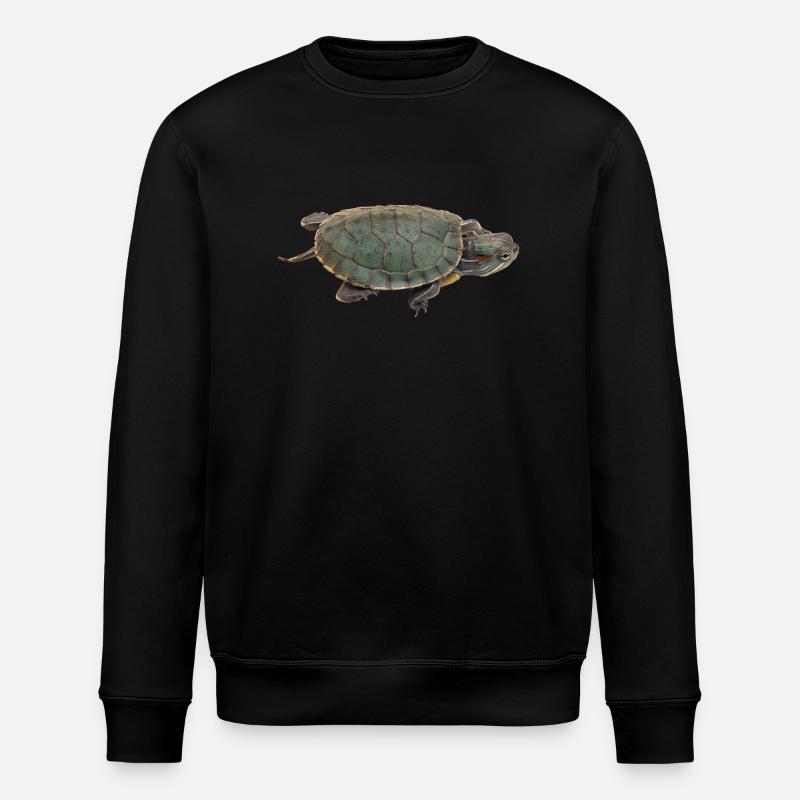 turtle schildkroete tiere animals4 - Stanley/Stella Unisex Bio-Sweatshirt ROLLER - Schwarz