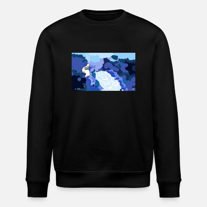 Im Frieden sein - Stanley/Stella Unisex Bio-Sweatshirt ROLLER - Schwarz