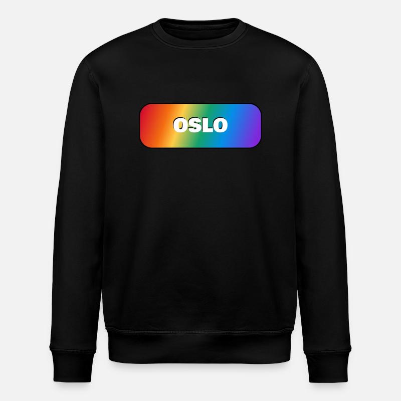 GAY PRIDE D’OSLO - Sweat bio ROLLER Stanley/Stella Unisexe - noir