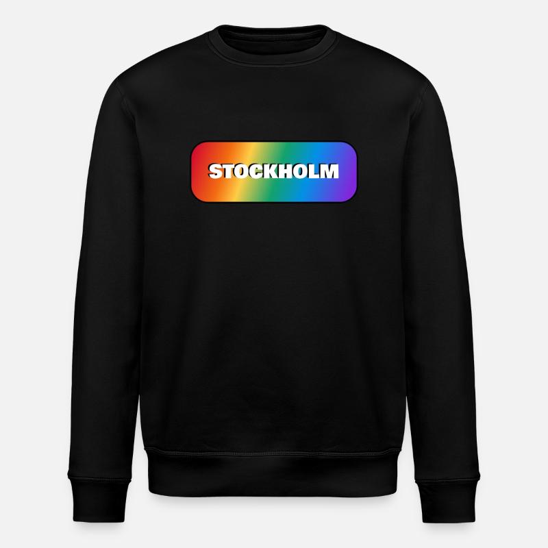 STOCKHOLM RAINBOW PRIDE - Stanley/Stella Unisex Bio-Sweatshirt ROLLER - Schwarz