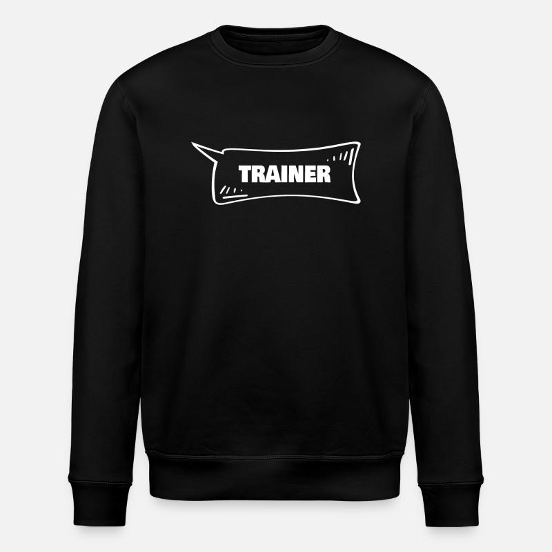 Speech Bubble Trainer - Stanley/Stella ROLLER Unisex Organic Sweatshirt - black