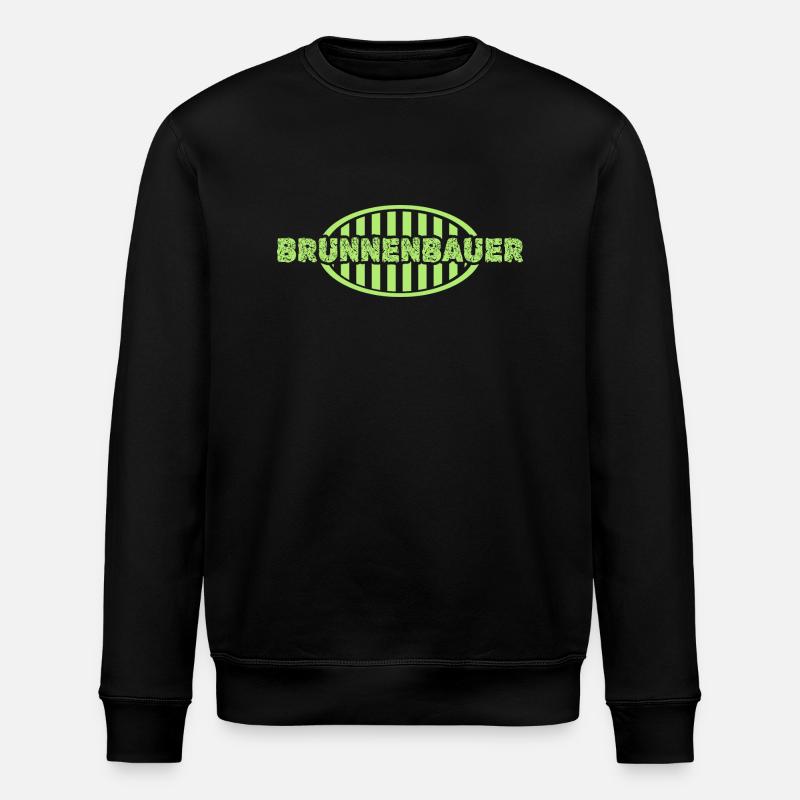 Job Brunnenbauer - Stanley/Stella Unisex Bio-Sweatshirt ROLLER - Schwarz