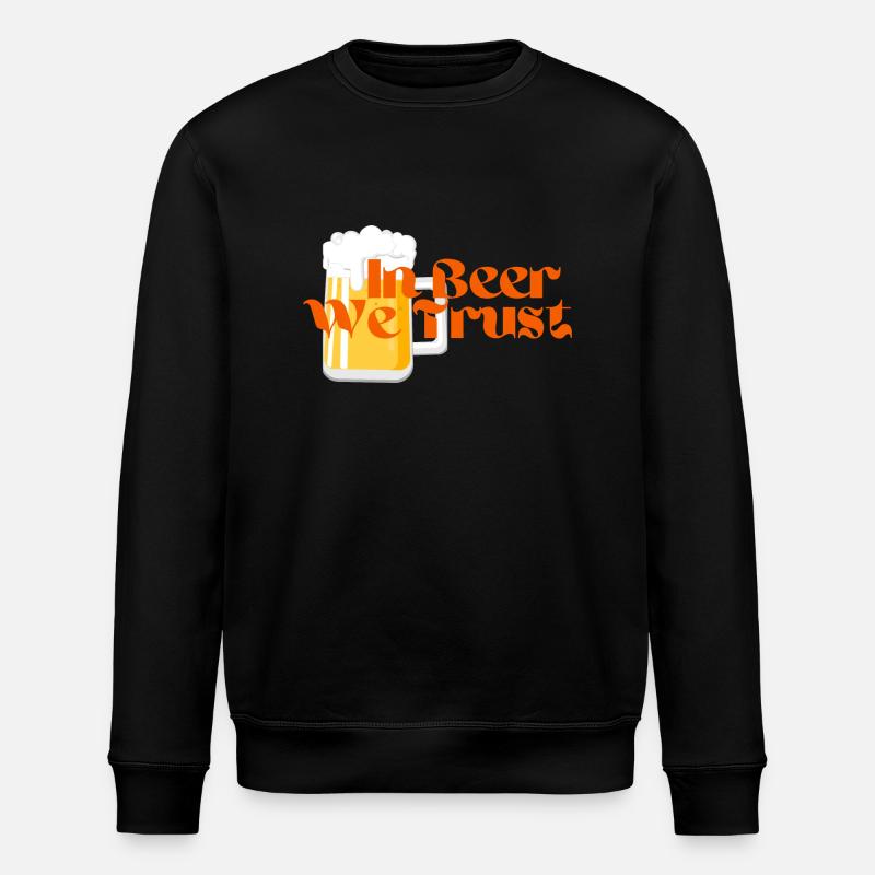 In Beer We Trust! - Stanley/Stella Unisex Bio-Sweatshirt ROLLER - Schwarz
