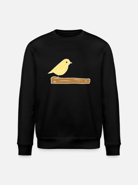 Vogel Tier Ast Natur - Stanley/Stella Unisex Bio-Sweatshirt ROLLER - Schwarz