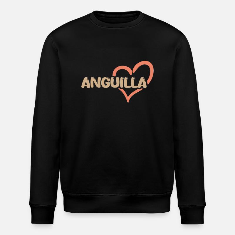 Anguilla Anguilla - Stanley/Stella Unisex Bio-Sweatshirt ROLLER - Schwarz