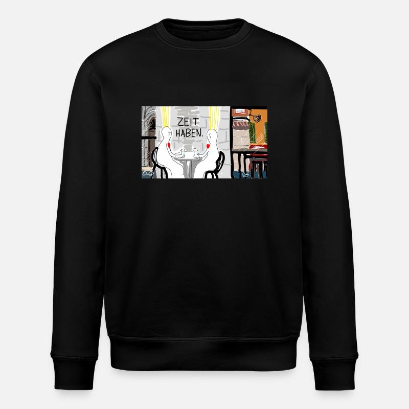 Zeit haben. - Stanley/Stella Unisex Bio-Sweatshirt ROLLER - Schwarz