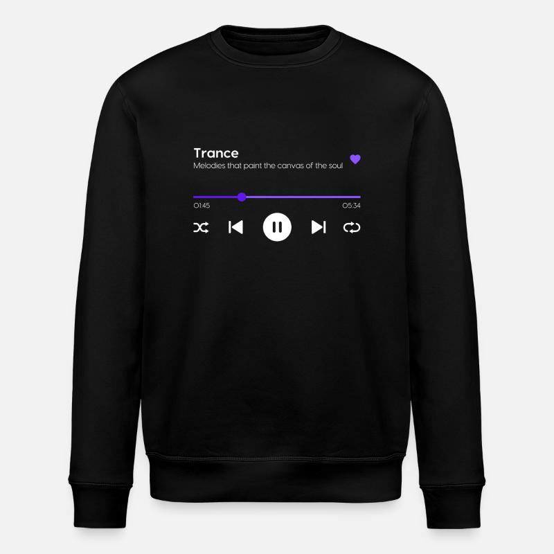 Trance - Stanley/Stella Unisex Bio-Sweatshirt ROLLER - Schwarz