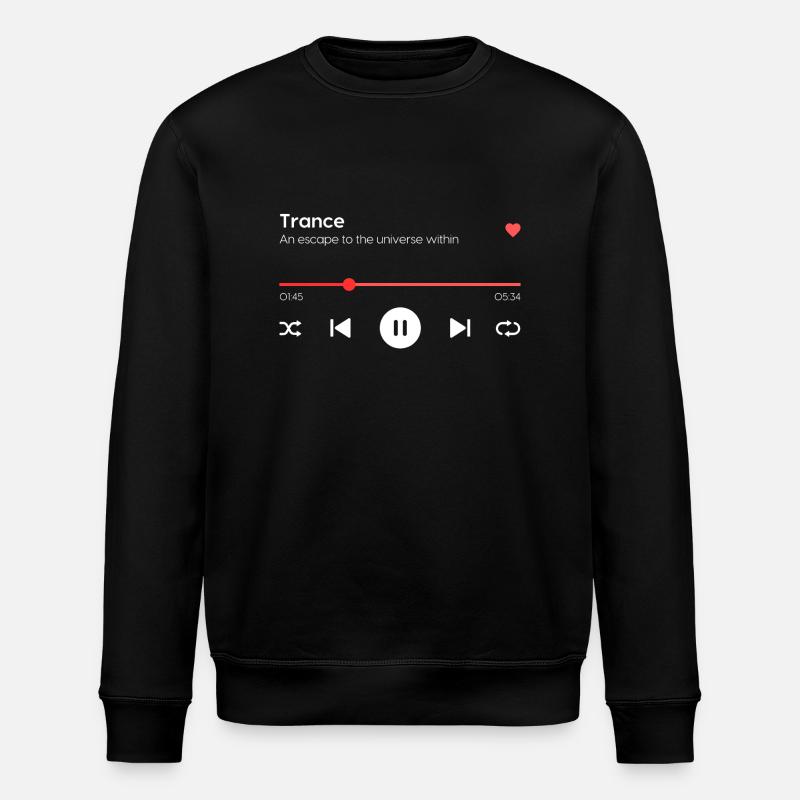 Trance - Stanley/Stella ROLLER Unisex Organic Sweatshirt - black