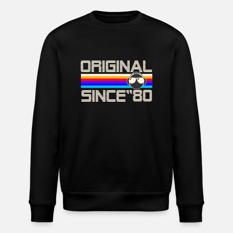 Since 80 - Stanley/Stella ROLLER Unisex Organic Sweatshirt - black