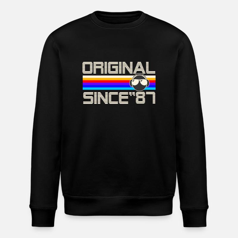 Since 87 - Stanley/Stella ROLLER Unisex Organic Sweatshirt - black
