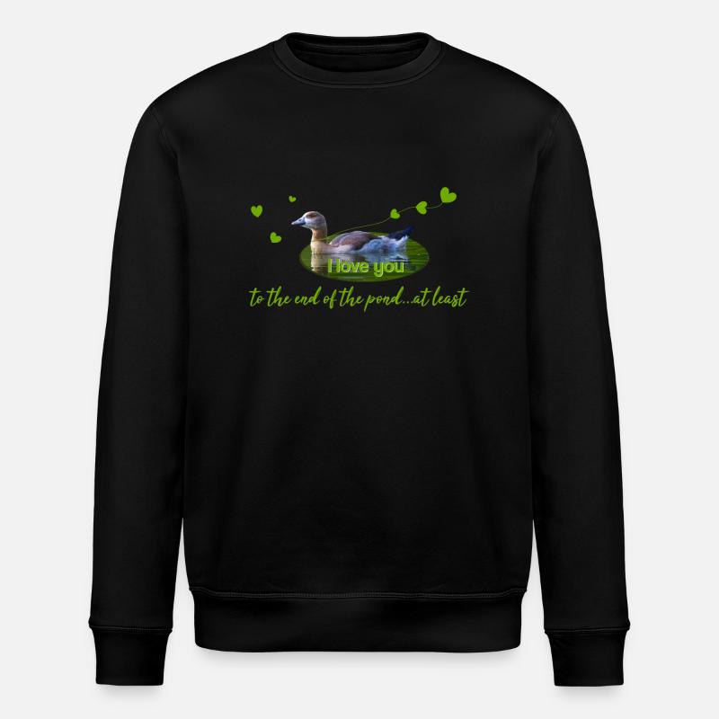 I love you - Stanley/Stella Unisex Bio-Sweatshirt ROLLER - Schwarz