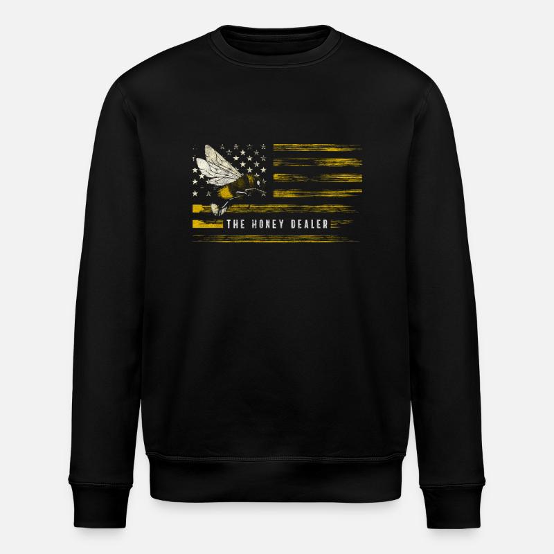 Bee Bumblebee Insect Bee - Stanley/Stella ROLLER Unisex Organic Sweatshirt - black