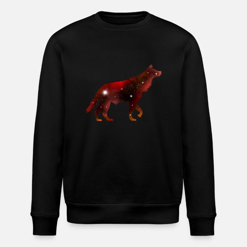 Galaxy Hyena - Stanley/Stella ROLLER Unisex Organic Sweatshirt - black