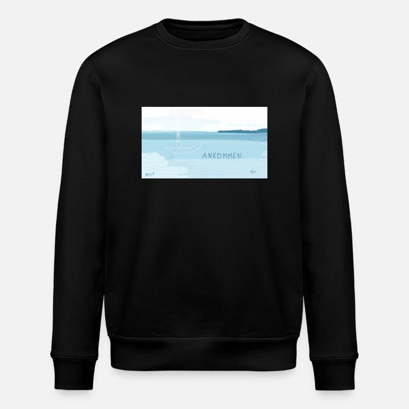 Ankommen. - Stanley/Stella Unisex Bio-Sweatshirt ROLLER - Schwarz