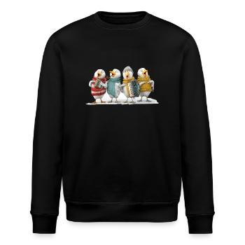 Party Möwen - Stanley/Stella Unisex Bio-Sweatshirt ROLLER - Schwarz - Vorne - Nik (191cm)