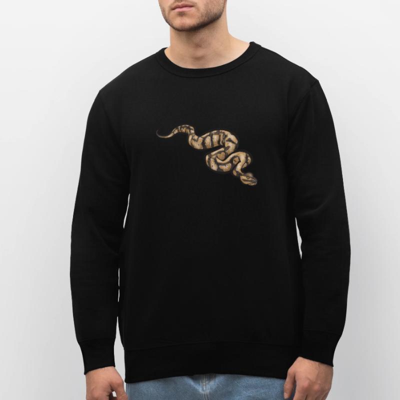 Ball Python Schlange Königspython Stanley/Stella Unisex Bio-Sweatshirt ROLLER